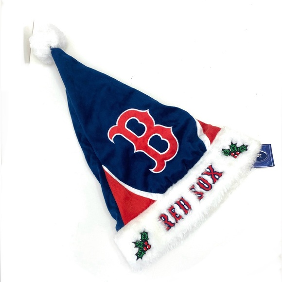Forever Collection Adult Boston Red Sox Festive Santa Hat Christmas Holiday NWT - Picture 1 of 5